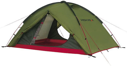 High Peak Woodpecker 3 LW Camping Tent Igloo Mountaineering Green with Double Cloth 4 Seasons for 3 People Waterproof 3000mm 220x190x110cm