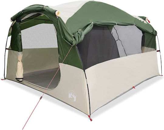 vidaXL Σκηνή Camping Τούνελ Πράσινη για 6 Άτομα
