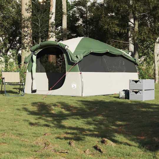 vidaXL Σκηνή Camping Τούνελ Πράσινη για 6 Άτομα