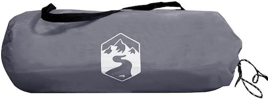 vidaXL Camping Tent Igloo Grey with Double Cloth for 1 Person 213x84x100cm