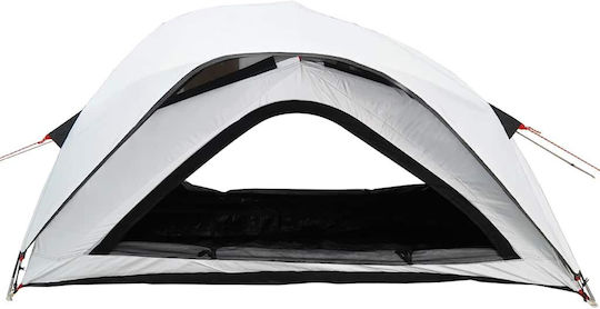 vidaXL Σκηνή Camping Igloo Λευκή για 1 Άτομο 213x84x100εκ. Ύφασμα Συσκότισης