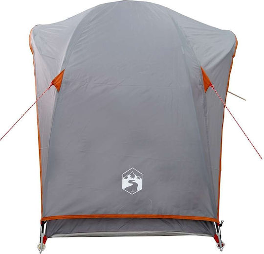 vidaXL Camping Tent Igloo Grey with Double Cloth for 1 Person 213x84x100cm
