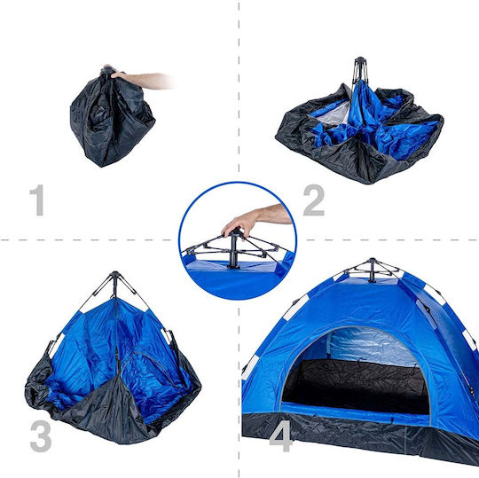 Muhler Camping Tent Igloo Blue with Double Cloth 200x100x110cm