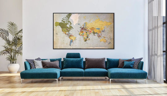 Tablou Hartă Mondială Vintage 120x80