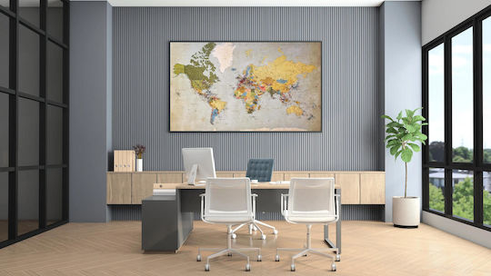 Tablou Hartă Mondială Vintage 120x80