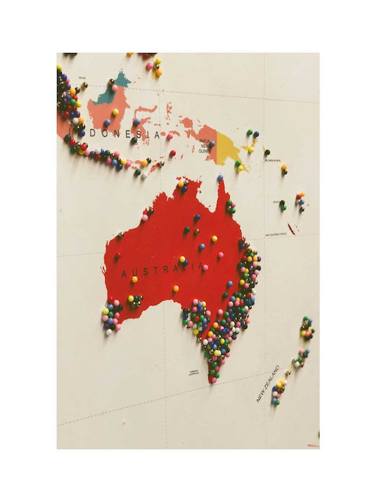 Map Pins Painting 100x150