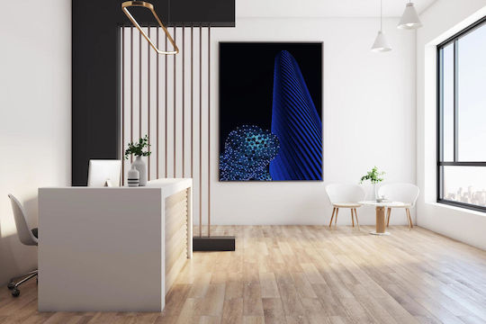 Abstract Blue Night Painting 100x150