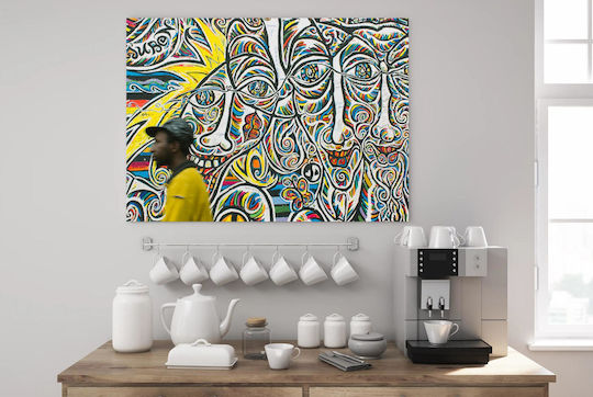 Πίνακας Colorful Abstract Street Art Πολύχρωμη Αφηρημένη Τέχνη Του Δρόμου 80x50