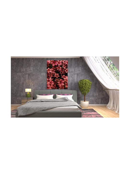 Πίνακας Pink Flowers Ροζ Λουλούδια 80x120