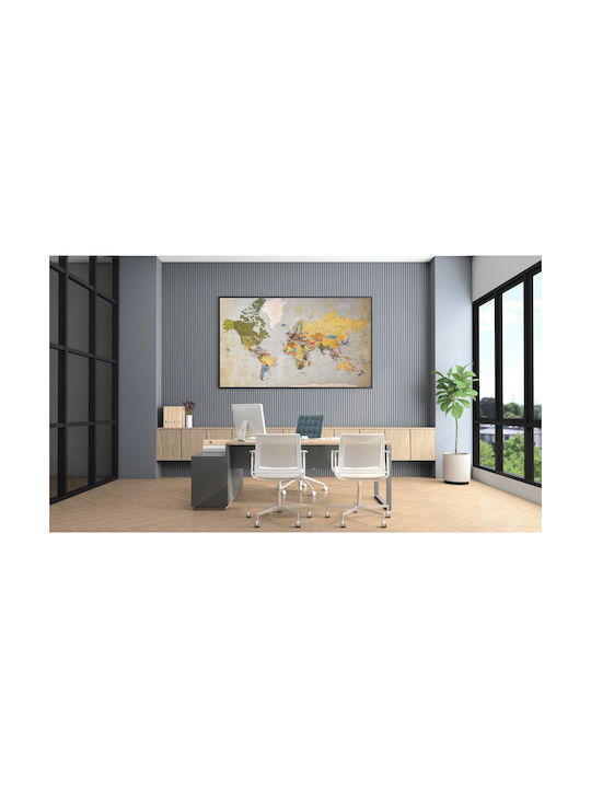 Vintage World Map Painting 65x40