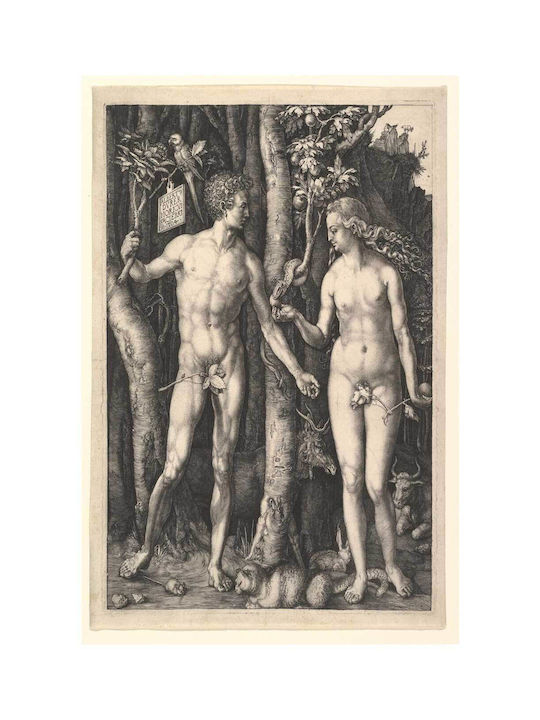 Tabloul Adam și Eva de Albrecht Dürer 80x120