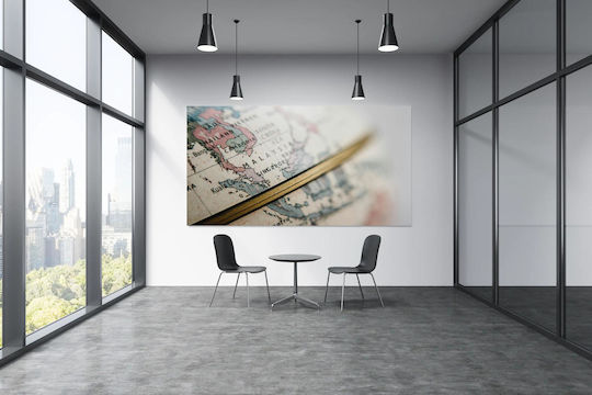 Картина на карта на Югоизточна Азия отблизо 50x40