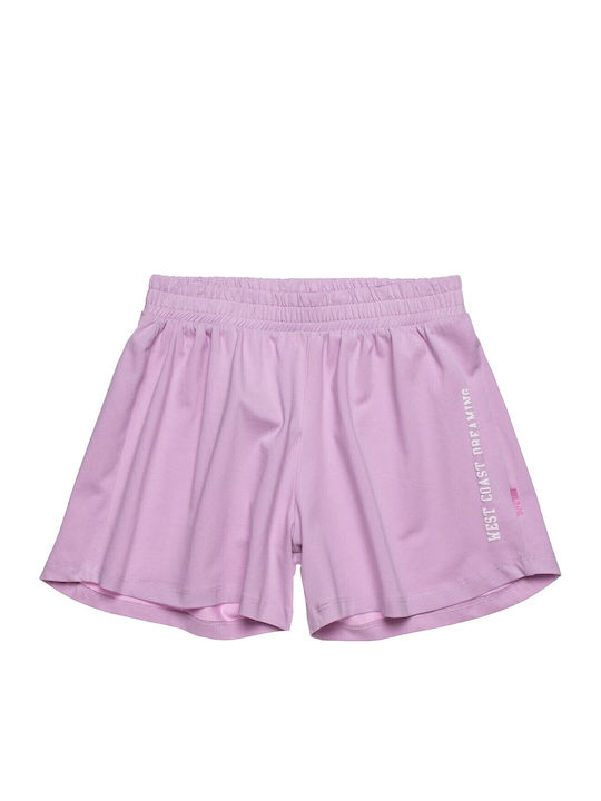 Kinder-Set mit Shorts Sommer 2Stück Flieder