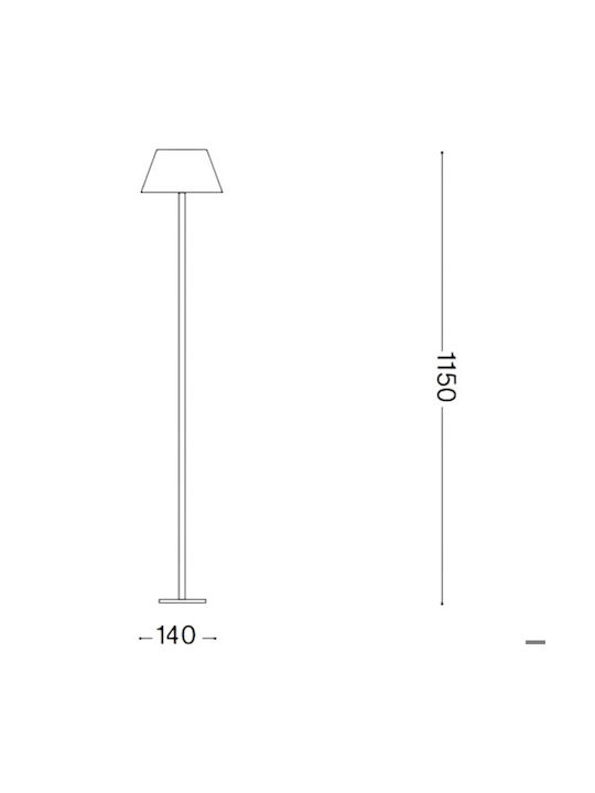 Ideal Lux Pt LED Φωτιστικό Δαπέδου Υ115εκ. Ideal Lux Pt LED Φωτιστικό Δαπέδου Υ115εκ.