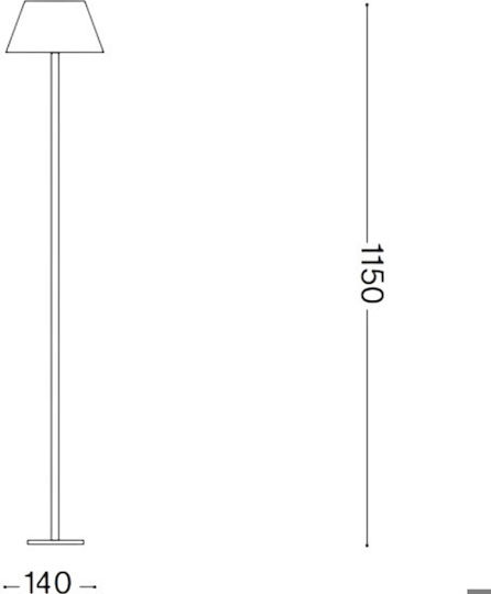 Ideal Lux Pt LED Lampă de Podea Î115cm. Alb Ideal Lux Pt LED Lampă de Podea Î115cm. Alb