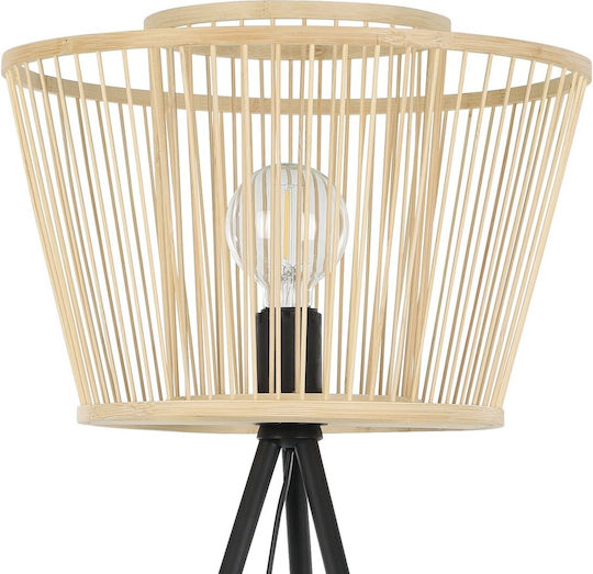 Eglo Hykeham Floor Lamp H129.5xW38cm. with Socket for Bulb E27 Beige