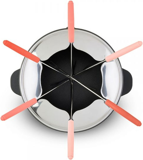 Livoo Electric Stainless Steel Fondue Pot 15.5x15.5x15.5cm