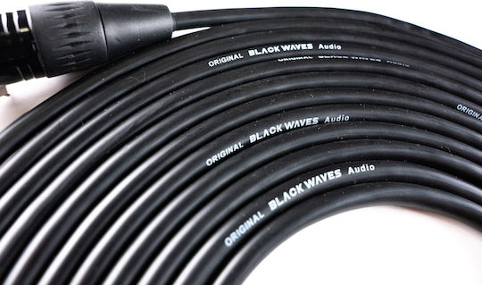 Welx CR Cable 2 x XLR De Sex Masculin - 2 x RCA De Sex Masculin Negru 1.5m BLACK WAVES-CR-SERIE-1.5M