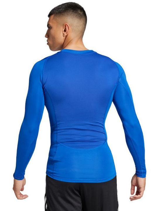 adidas Techfit Long Sleeve Aeroready T-shirt Blue