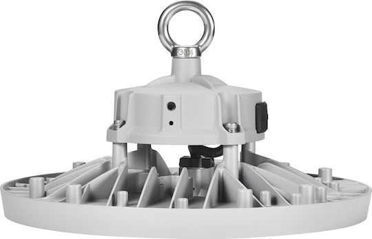 Sylvania Φωτιστικό Καμπάνα 150W Ρυθμιζόμενο Λευκό 19800lm με Ενσωματωμένο LED Γκρι Ø27xΥ11.5cm
