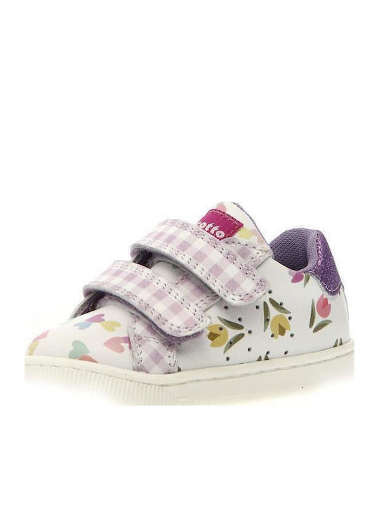 Kids Sneakers with Scratch White