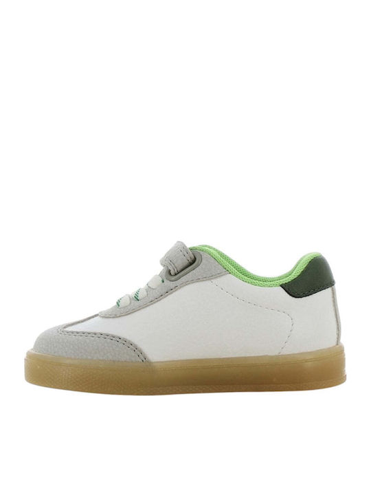 Παιδικά Sneakers Ανατομικά με Σκρατς Λευκά