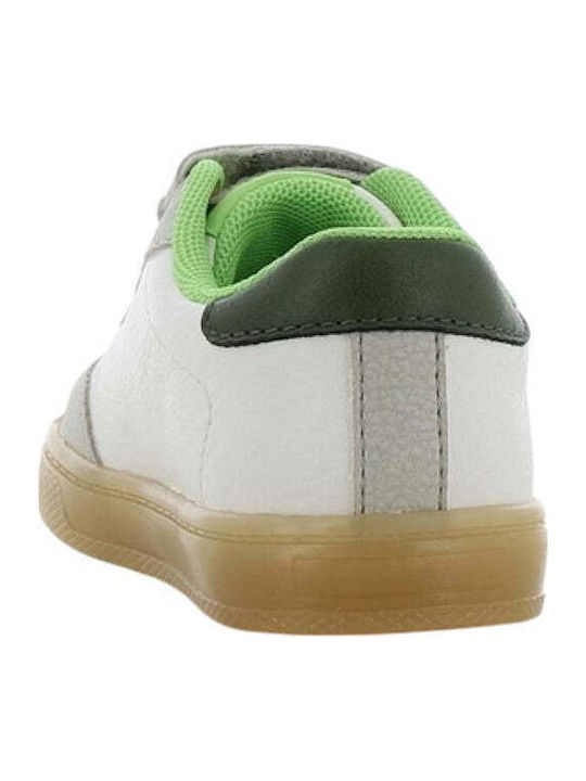 Παιδικά Sneakers Ανατομικά με Σκρατς Λευκά