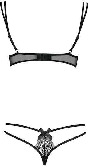 Obsessive Intensa Set Bra & Thong Black