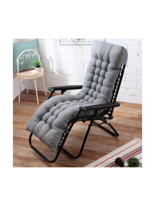 Gardlov Perna Scaunului De Grădină Cu Spătar Gri 50x173cm