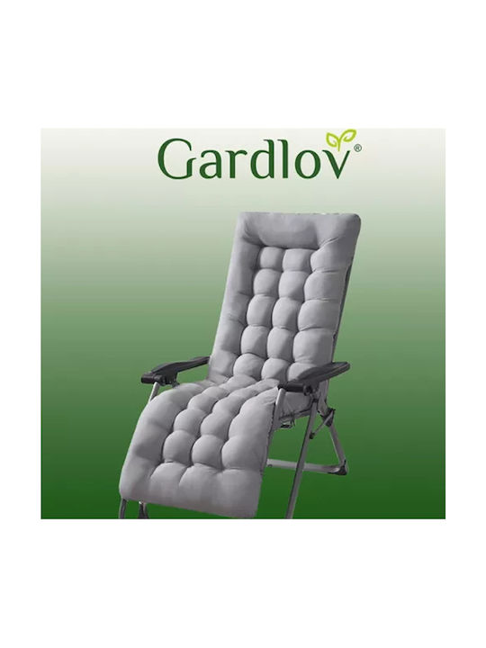 Gardlov Perna Scaunului De Grădină Cu Spătar Gri 50x173cm
