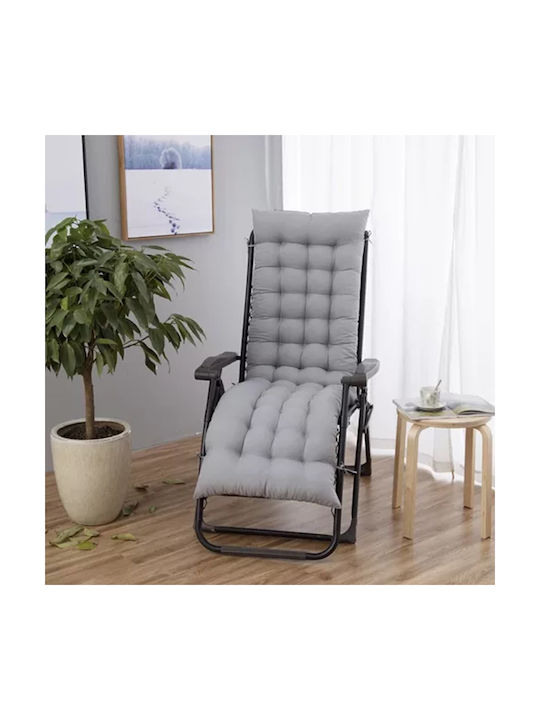 Gardlov Perna Scaunului De Grădină Cu Spătar Gri 50x173cm