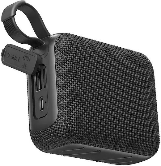 Usams YX015 Bluetooth-Lautsprecher 5W mit Akkulaufzeit bis zu 3.5 Stunden Schwarz