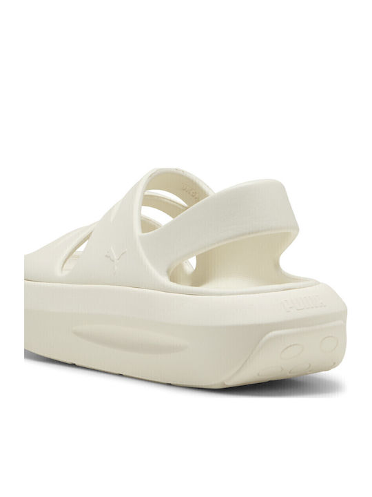 Women's Flat Sandals in Beige Color