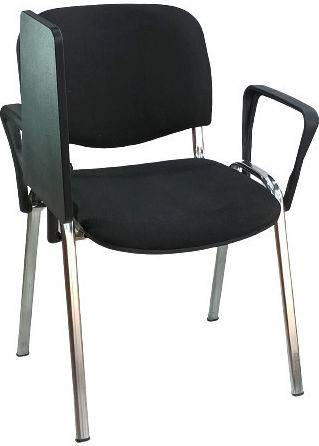 Karekla by Fragkoulakis Lectern for Visitor Chair Metallic 36x26x10cm Black