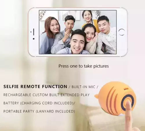 Speaker Ζωάκια Bluetooth Speaker with Battery Life up to 3 hours Yellow