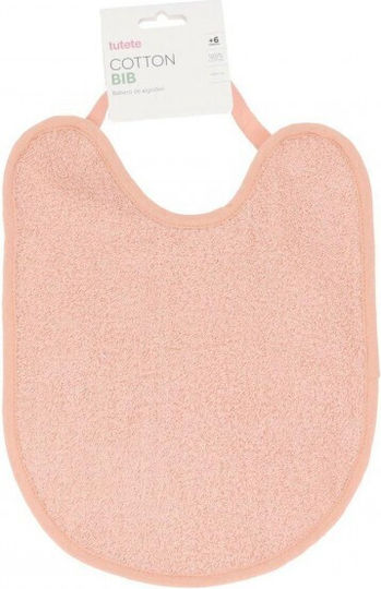 Tutete Waterproof Bib from 100% Cotton Pink for 6 m+