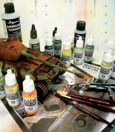 Model Air Acrylic Paint Vallejo 17ml Chrome 71064