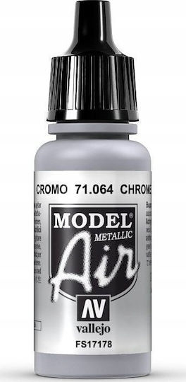 Model Air Acrylic Paint Vallejo 17ml Chrome 71064