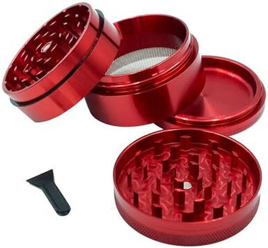Elements Grinder Τρίφτης Κόκκινο Medium 55mm Aluminium 4 Parts