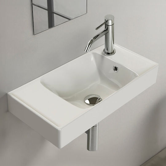 Cerastyle Επικαθήμενος Νιπτήρας Πορσελάνης 60x30x12cm Λευκό