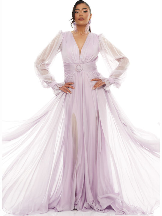 Summer Maxi Dress for Wedding / Baptism Lilac