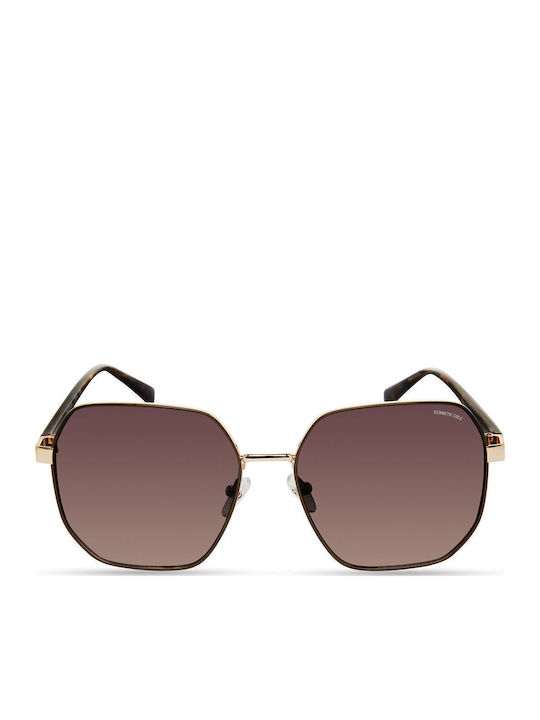 Kenneth Cole Γυαλιά Ηλίου Χρυσά με Μεταλλικό Σκελετό Kenneth Cole Γυαλιά Ηλίου Χρυσά με Μεταλλικό Σκελετό