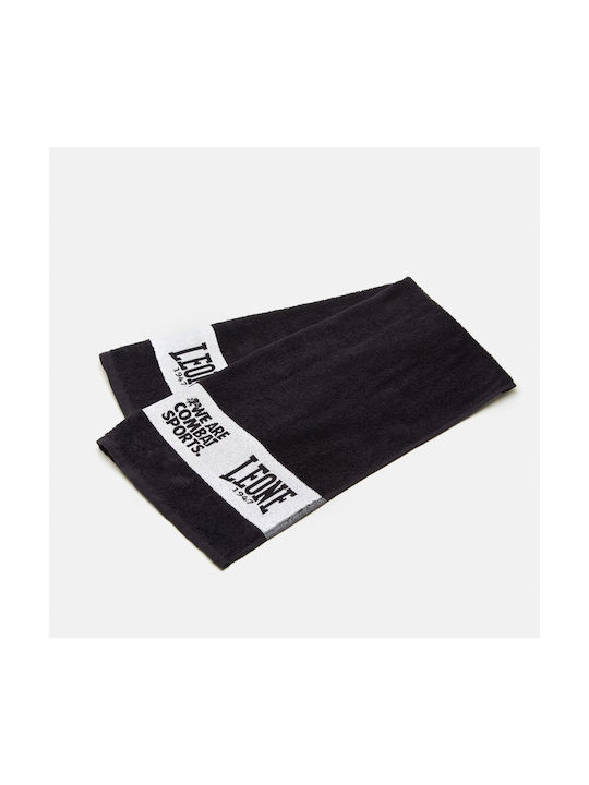 Leone Training Towel Black Gym Towel 100x40cm