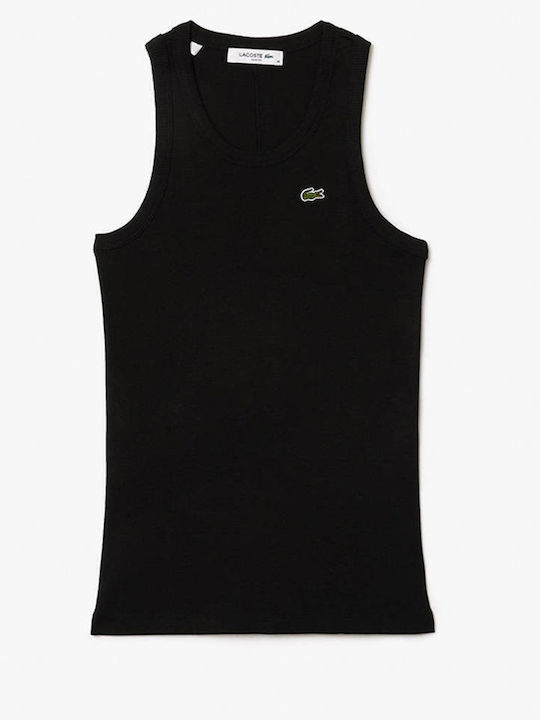 Damen Bluse Baumwolle Ärmellos Black