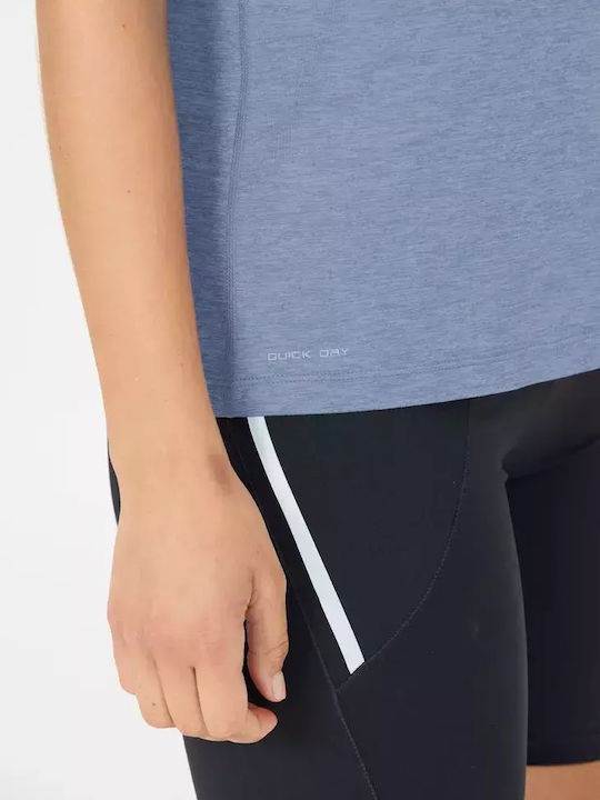 Damen T-Shirt Schnell trocknend Hellblau
