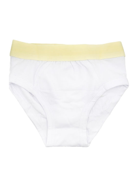 Defne Baby Fire Truck Kids' Brief White