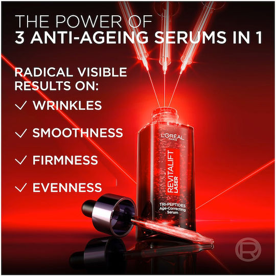 L'Oreal Paris Revitalift Laser Pure Retinol Anti-aging Serum Face with Vitamin C & Peptides 30ml
