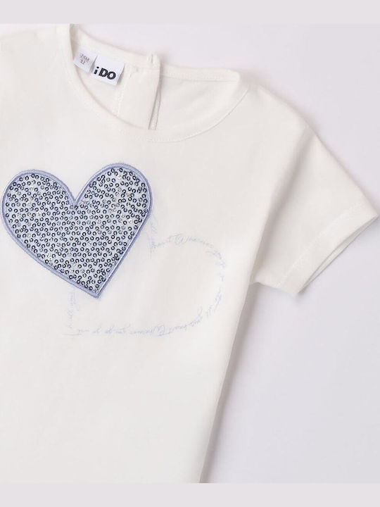 Kinder-T-Shirt Ecru