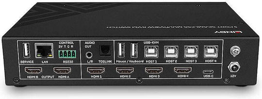 Kvm Lindy 5-port Seamless Multiview Switch