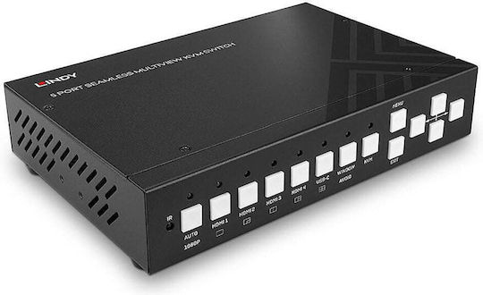 Kvm Lindy 5-port Seamless Multiview Switch